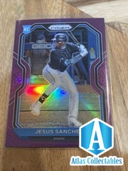 2021 Panini Prizm - Jesus Sanchez RC Purple Parallel Rookie #148 - Miami Marlins